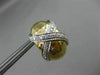 ESTATE .20CT DIAMOND 14KT WHITE & YELLOW GOLD SHINY CRISS CROSS X LOVE EARRINGS