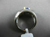 ESTATE WIDE 1.26CT DIAMOND & TRILLION TANZANITE 14KT 2 TONE GOLD SEMI BEZEL RING