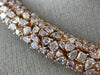 ESTATE LARGE GIA 37.02CT PINK DIAMOND 18K ROSE GOLD MULTI SHAPE CLUSTER NECKLACE