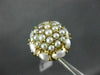 ANTIQUE LARGE AAA SOUTH SEA PEARL 14KT YELLOW GOLD 3D FLOWER CLUSTER RING #22299