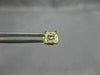 ESTATE .70CT PRINCESS CUT DIAMOND 14K YELLOW GOLD 3D SQUARE STUD EARRINGS #14261