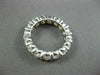 ESTATE LARGE 4.90CT DIAMOND 14KT WHITE GOLD ROUND ETERNITY RING STUNNING! #2726
