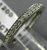 ESTATE .52CT ROUND DIAMOND 14KT WHITE GOLD 3D ETERNITY ANNIVERSARY RING #19401