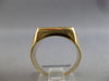 EXTRA LARGE .20CT DIAMOND 14KT YELLOW GOLD 3D SOLITAIRE SQUARE MENS RING #28102