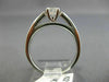 ESTATE .90CT DIAMOND 14KT WHITE GOLD 3D FILIGREE CLASSIC ENGAGEMENT RING #22179