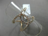 ESTATE WIDE .64CT DIAMOND 18KT ROSE GOLD 3D OPEN LOVE KNOT INFINITY LOVE RING FG