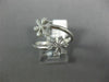 ESTATE WIDE .22CT DIAMOND 14K WHITE GOLD 3D CRISS CROSS SNOW FLAKE STAR FUN RING
