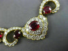 ESTATE LARGE 36.0CT DIAMOND & AAA RUBY 18KT WHITE & YELLOW GOLD CHOKER NECKLACE