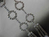 ESTATE LARGE 1.13CT DIAMOND 14K WHITE GOLD 3D MULTI SHAPE HANGING EARRINGS VS