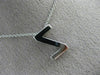 .24CT ROUND DIAMOND 14KT WHITE GOLD 3D CLASSIC INITIAL FLOATING PENDANT #18474