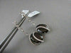 ESTATE OVAL 13.75CT AAA SMOKEY TOPAZ & DIAMOND 18KT W HITE GOLD DROP EARRINGS!!!