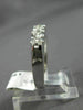 ANTIQUE .51CT DIAMOND 14KT WHITE GOLD 3D CLASSIC WEDDING ANNIVERSARY RING #11661
