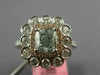 GIA 1.6CT WHITE PINK & LIGHT GREEN DIAMOND 18K WHITE & ROSE GOLD ENGAGEMENT RING