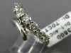 ESTATE LARGE 1.10CT DIAMOND 14KT WHITE GOLD 3D GRADUATING ANNIVERSARY RING 17790