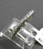 ESTATE WIDE 1.0CT ROUND DIAMOND 14KT WHITE GOLD 3 DIMENSIONAL ETERNITY RING 2mm