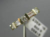 ESTATE .63CT ROUND & BAGUETTE DIAMOND 14K 2 TONE GOLD 3D ANNIVERSARY RING  #2121