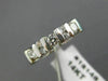 ESTATE .45CT ROUND CUT DIAMOND 14K WHITE GOLD 3D CHANNEL ANNIVERSARY RING #18148