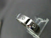 ESTATE WIDE .48CT DIAMOND 14K W GOLD SQUARE ETOILE ANNIVERSARY MENS RING #15429
