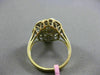 ESTATE 1.02CT MULTI CUT DIAMOND 18KT WHITE & YELLOW GOLD WOVEN CLUSTER FUN RING
