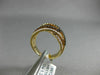 ESTATE 1.29CT DIAMOND & AAA ORANGE SAPPHIRE 18K ROSE GOLD 3D MULTI ROW LOVE RING