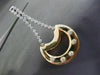 ESTATE 1.20CT DIAMOND 14KT WHITE & YELLOW GOLD 3D ETOILE MOON HANGING EARRINGS
