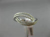 ESTATE .37CT DIAMOND 18KT WHITE GOLD MULTI ROW INFINITY SEMI ETERNITY LOVE RING