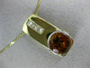 ESTATE LARGE 5.65CT DIAMOND & AAA CITRINE 14KT TWO TONE GOLD 3D PENDANT #14025