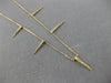 ESTATE .15CT DIAMOND 14KT YELLOW GOLD 3D CLASSIC BY THE YARD SPIKY FUN NECKLACE
