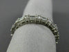 ESTATE 1.21CT ROUND & BAGUETTE DIAMOND 18KT WHITE GOLD ETERNITY ANNIVERSARY RING