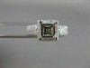 ESTATE 1.64CTW DIAMOND 14KT WHITE GOLD PAVE SEMI MOUNT ENGAGEMENT RING #19867