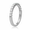 ESTATE .51CT DIAMOND 14KT WHITE GOLD 3D SEMI ETERNITY WEDDING ANNIVERSARY RING