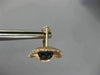 ESTATE .90CT WHITE & BLACK DIAMOND 14KT ROSE & BLACK GOLD CLIP ON STUD EARRINGS