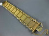 ANTIQUE WIDE AND LONG 14KT YELLOW GOLD 3D ROPE CLASSIC WEAVE MESH BRACELET #1924