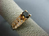1.36CT WHITE & CHOCOLATE FANCY DIAMOND 14K ROSE GOLD 3D FILIGREE ENGAGEMENT RING