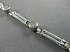 ESTATE WIDE 1.20CT DIAMOND 14KT WHITE GOLD ETOILE SOLID BRACELET STUNNING #19274