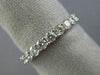 ESTATE .85CT DIAMOND 18K WHITE GOLD SEMI ETERNITY ROUND WEDDING ANNIVERSARY RING