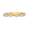 .60CT DIAMOND 14KT YELLOW GOLD MARQUISE 7 STONE SEMI ETERNITY ANNIVERSARY RING