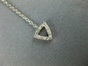 ESTATE .37CT DIAMOND 18KT WHITE GOLD 3D MULTI SHAPE LARIAT FUN NECKLACE