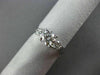 ESTATE 1.20CT DIAMOND 18KT WHITE GOLD 3D CLASSIC 3 STONE LUCIDA ENGAGEMENT RING