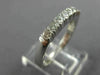 ESTATE .45CT DIAMOND 14KT WHITE GOLD 7 STONE SHARE PRONG ANNIVERSARY RING #11576