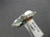 ANTIQUE WIDE .60CT DIAMOND 14KT WHITE GOLD 3D FLOATING CRISS CROSS RING #16710