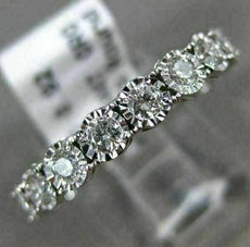 .92CT ROUND DIAMOND 14KT WHITE GOLD 3D ETERNITY HEART WEDDING ANNIVERSARY RING