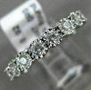 .92CT ROUND DIAMOND 14KT WHITE GOLD 3D ETERNITY HEART WEDDING ANNIVERSARY RING