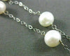 ESTATE AAA PEARL 14KT WHITE GOLD 3D BY THE YARD DIAMOND CUT NECKLACE #24945