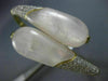 ESTATE WIDE 2.0CT DIAMOND & AAA WHITE QUARTZ 14KT YELLOW GOLD CRISS CROSS BANGLE