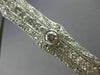 ANTIQUE VINTAGE LONG 3.35CT OLD MINE DIAMOND PLATINUM FILIGREE BROOCH PIN #1445