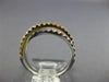 ESTATE .61CT DIAMOND 18KT WHITE & YELLOW GOLD 3D CLASSIC CRISS CROSS X LOVE RING