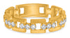 ESTATE .30CT DIAMOND 14KT YELLOW GOLD 3D MULTI SQUARE WEDDING ANNIVERSARY RING
