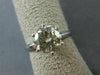 ESTATE 2.52CT ROUND DIAMOND PLATINUM 3D CLASSIC SOLITAIRE ENGAGEMENT RING #20219