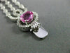 ESTATE WIDE 8.31CT DIAMOND & PINK SAPPHIRE 18K WHITE GOLD 3D MULTI ROW BRACELET